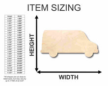 Load image into Gallery viewer, Unfinished Wooden Van Shape - Craft - up to 24&quot; DIY-24 Hour Crafts

