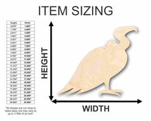 Load image into Gallery viewer, Unfinished Wood Vulture Shape - Animal - Wildlife - Craft - up to 24&quot; DIY
