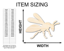 Load image into Gallery viewer, Unfinished Wood Wasp Silhouette Shape - Craft - up to 46&quot; DIY
