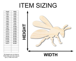 Unfinished Wood Wasp Silhouette Shape - Craft - up to 46" DIY