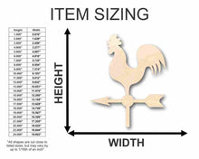 Load image into Gallery viewer, Unfinished Wooden Weather Vane Shape - Farm - Garden - Craft - up to 24&quot; DIY-24 Hour Crafts
