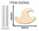 Unfinished Wooden Witch Hat Shape - Halloween - Spooky - Craft - up to 24" DIY-24 Hour Crafts