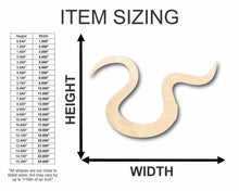 Load image into Gallery viewer, Unfinished Wooden Fishing Worm Shape - Craft - up to 24&quot; DIY-24 Hour Crafts
