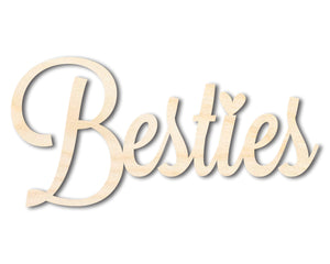 Unfinished Wood Besties Shape - Word Craft - up to 36"