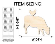 Load image into Gallery viewer, Unfinished Wood Cow Chicken Shape - Craft - up to 36&quot; DIY
