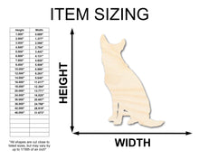 Load image into Gallery viewer, Unfinished Wood Sitting Dog Shape - up to 36&quot;
