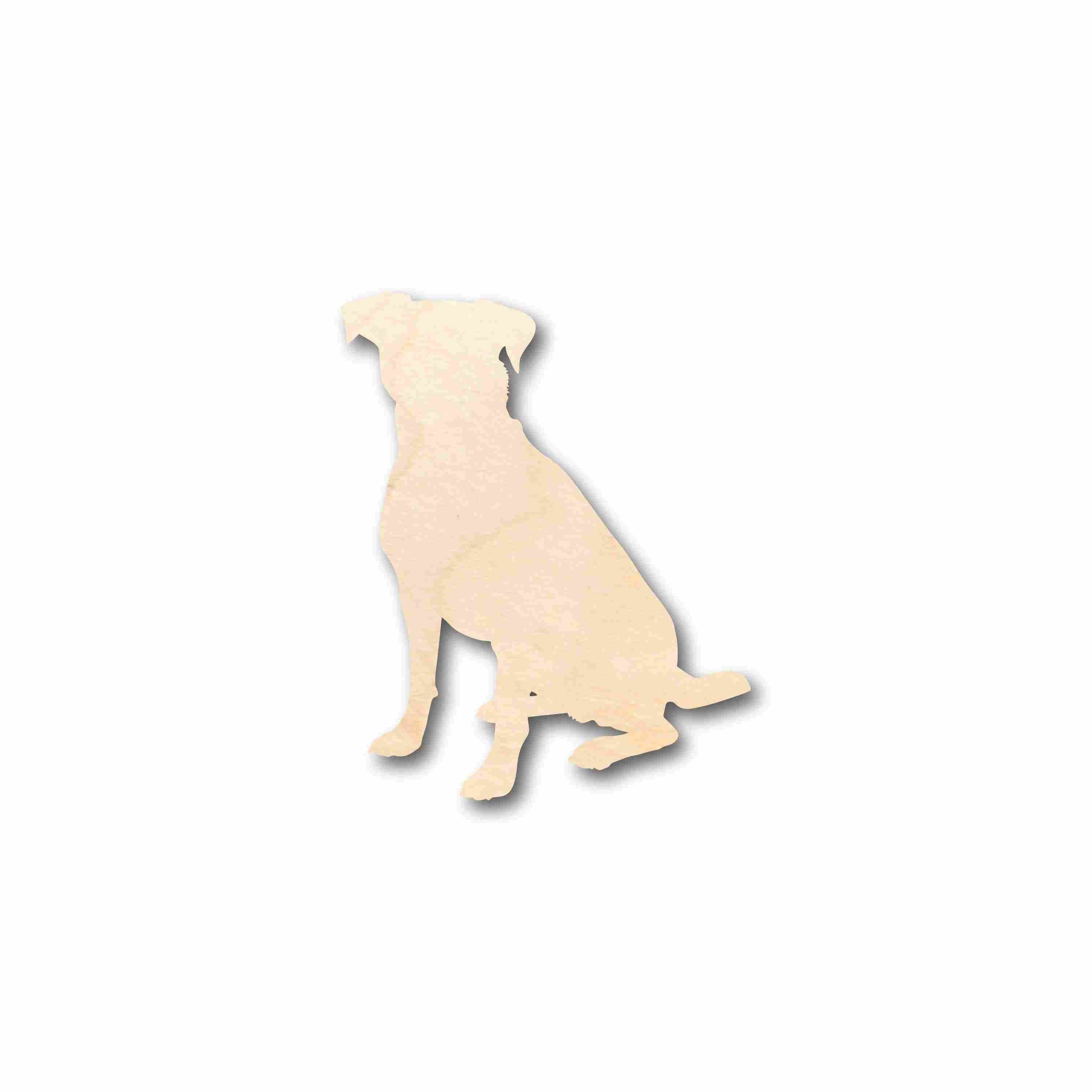 Unfinished Wood Dog Silhouette - Craft- up to 24