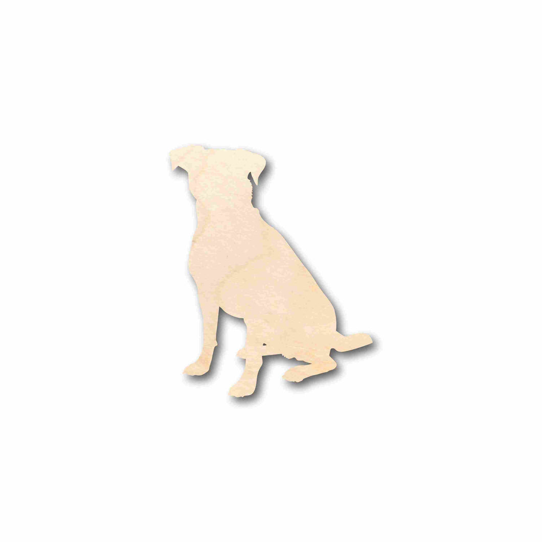 Unfinished Wood Dog Silhouette - Craft- up to 24