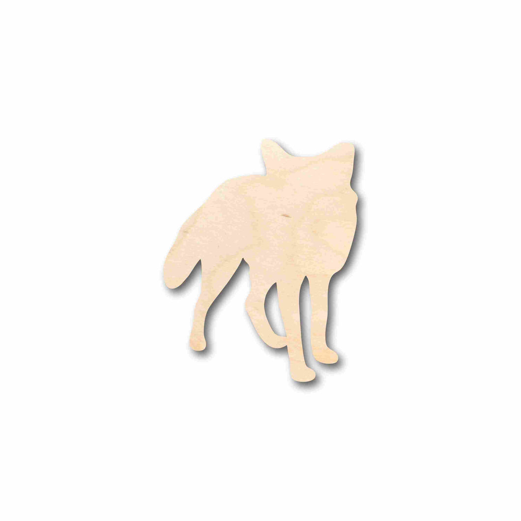 Unfinished Wood Fox Silhouette - Craft- up to 24