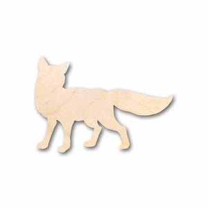 Unfinished Wood Fox Silhouette - Craft- up to 24" DIY