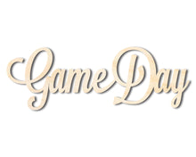 Load image into Gallery viewer, Unfinished Wood Game Day Shape - Word Craft - up to 36&quot;
