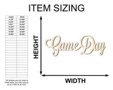 Load image into Gallery viewer, Unfinished Wood Game Day Shape - Word Craft - up to 36&quot;
