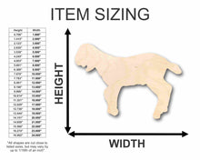 Load image into Gallery viewer, Unfinished Wood Goat Silhouette - Craft- up to 24&quot; DIY
