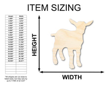 Load image into Gallery viewer, Unfinished Wood Goat Shape - Farm Animal Craft - up to 36&quot; DIY
