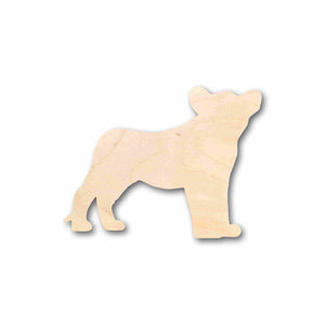 Unfinished Wood Lion Silhouette - Craft- up to 46" DIY