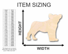 Load image into Gallery viewer, Unfinished Wood Lion Silhouette - Craft- up to 46&quot; DIY
