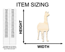 Load image into Gallery viewer, Unfinished Wood Alpaca Shape - Craft - up to 36&quot; DIY
