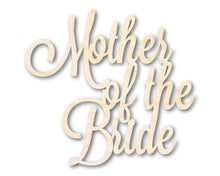 Load image into Gallery viewer, Unfinished Wood Mother of the Bride Shape - Word Craft - up to 36&quot;
