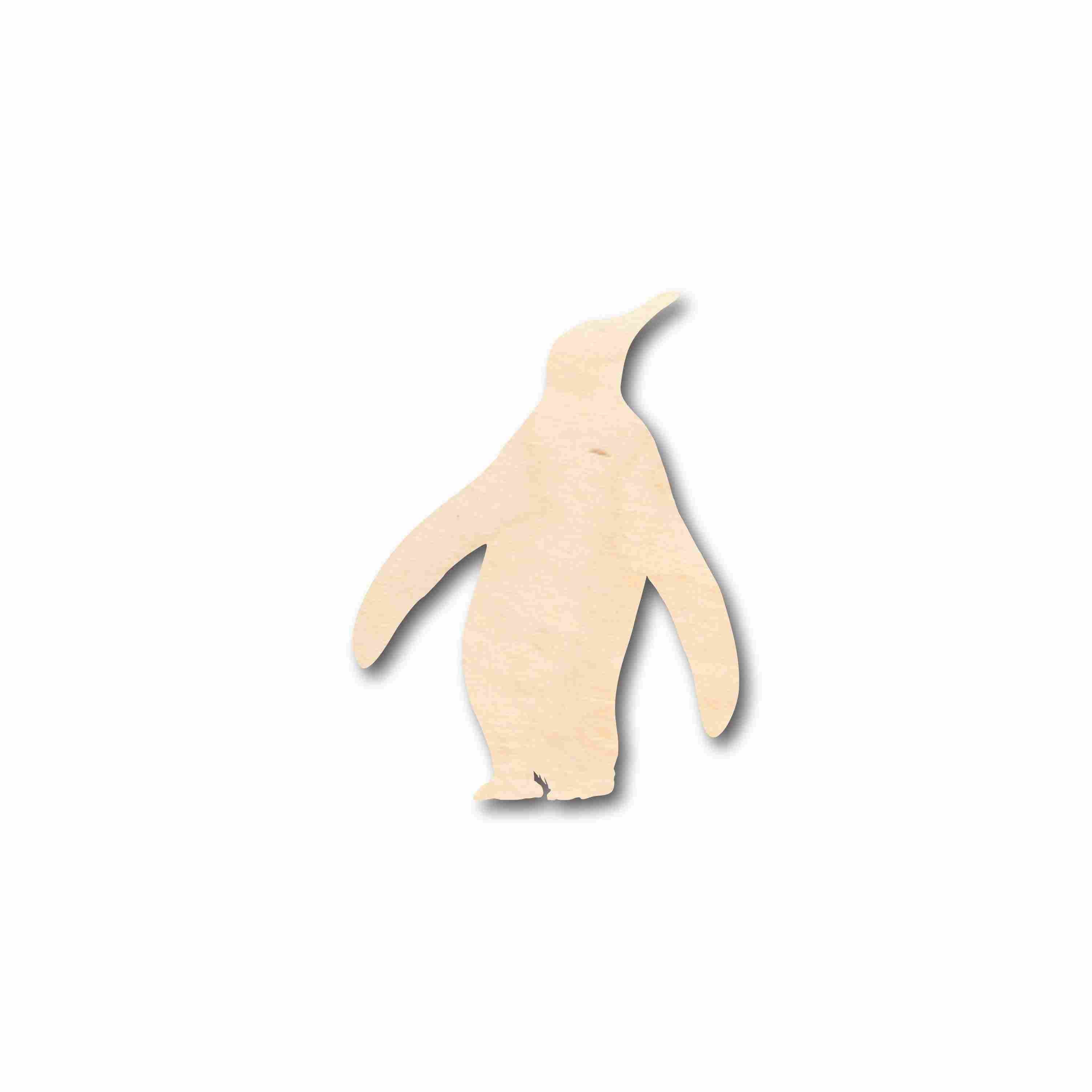 Unfinished Wood Penguin Silhouette - Craft- up to 24