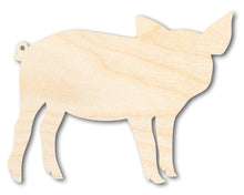 Load image into Gallery viewer, Unfinished Wood Pig Shape - Animal Craft - up to 36&quot; DIY
