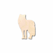 Load image into Gallery viewer, Unfinished Wood Wolf Silhouette - Craft- up to 24&quot; DIY
