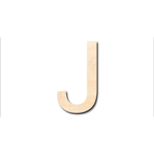Load image into Gallery viewer, Unfinished Wood Arial Letter J Shape - Craft - up to 36&quot; DIY
