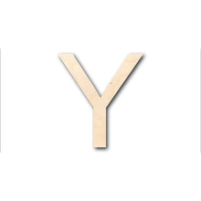 Load image into Gallery viewer, Unfinished Wood Arial Letter Y Shape - Craft - up to 36&quot; DIY
