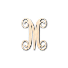 Load image into Gallery viewer, Unfinished Wood Monogram M Shape - Craft - up to 36&quot; DIY
