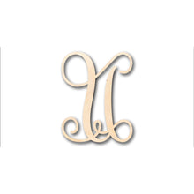 Load image into Gallery viewer, Unfinished Wood Monogram U Shape - Craft - up to 36&quot; DIY
