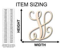 Load image into Gallery viewer, Unfinished Wood Monogram V Shape - Craft - up to 36&quot; DIY
