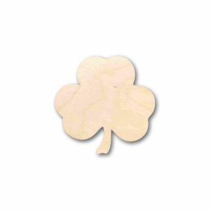 Unfinished Wood 3 Leaf Clover Silhouette - Craft- up to 24" DIY
