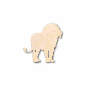 Unfinished Wood African Lion Silhouette - Craft- up to 24" DIY