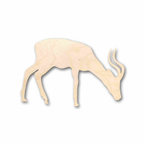 Unfinished Wood Antelope Silhouette - Craft- up to 24" DIY