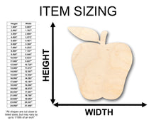 Load image into Gallery viewer, Unfinished Wood Red Delicious Apple Shape - Craft - up to 36&quot; DIY
