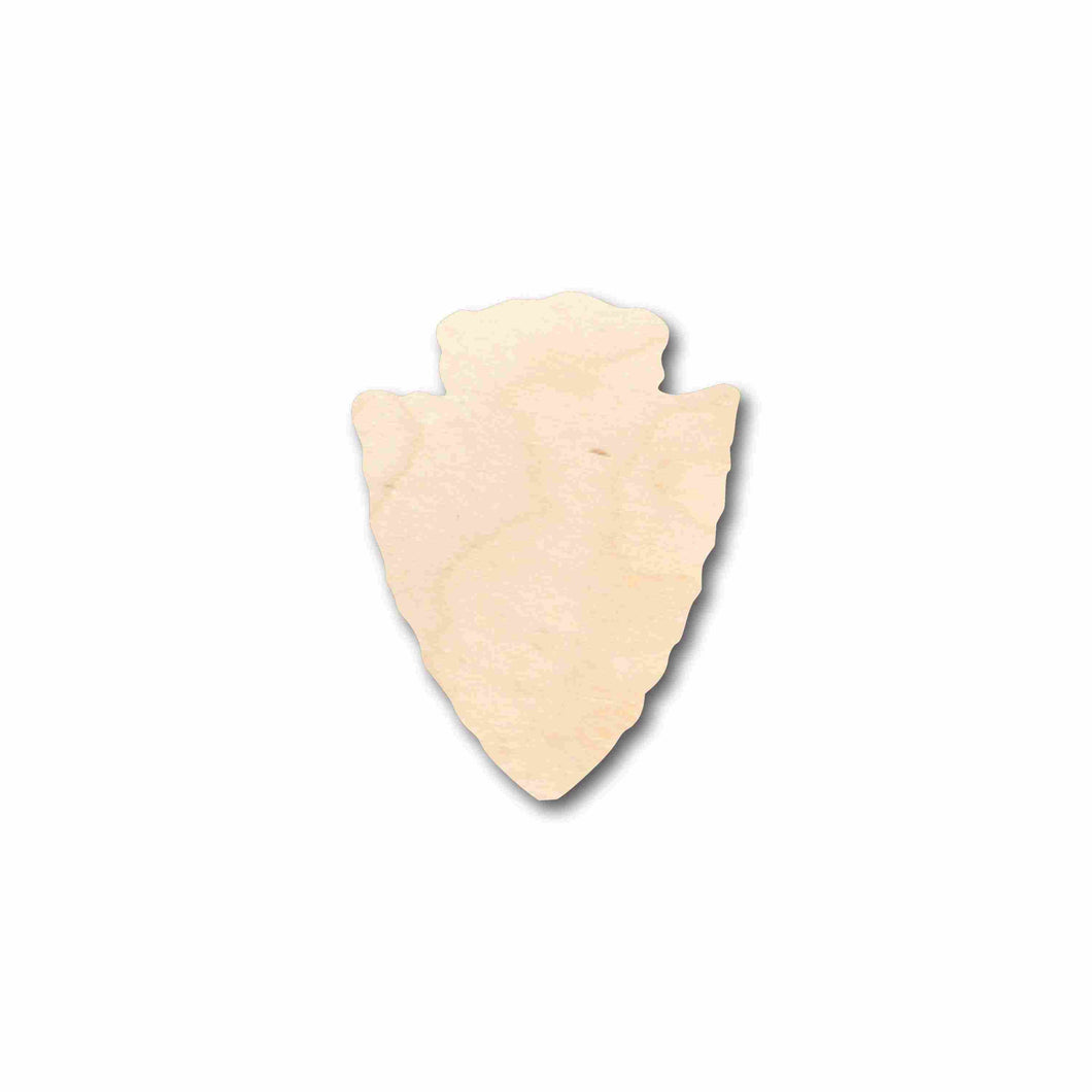Unfinished Wood Arrow Head Silhouette - Craft- up to 24