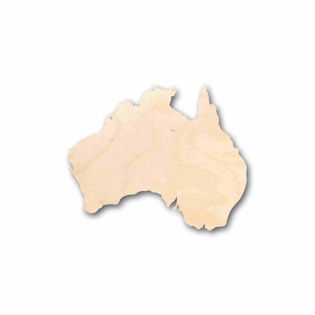 Unfinished Wood Australia Silhouette - Craft- up to 24