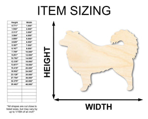 Unfinished Wood Australian Shepherd Dog Shape - Dog Craft - up to 36" DIY