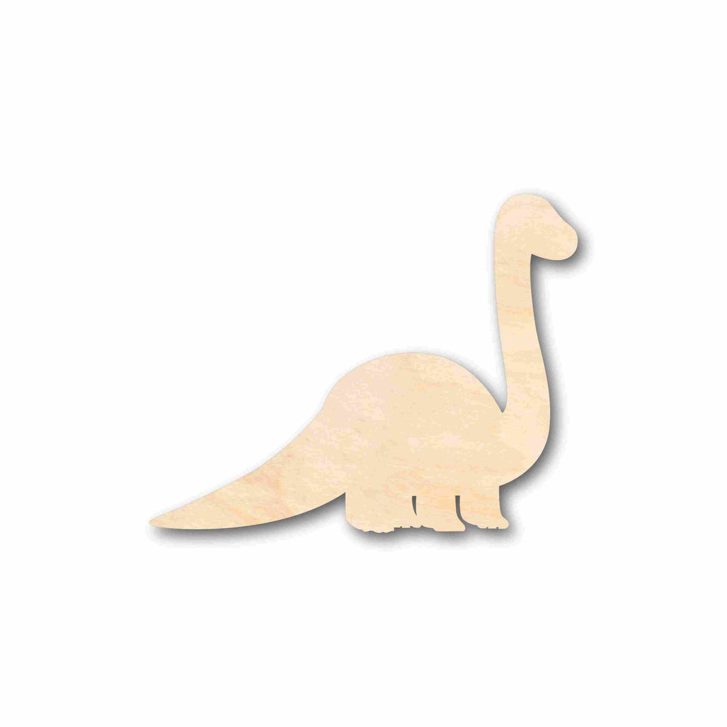 Unfinished Wood Baby Dinosaur Brontosaurus Silhouette - Craft- up to 24