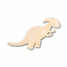 Load image into Gallery viewer, Unfinished Wood Baby Dinosaur Parasaurolophus Silhouette - Craft- up to 24&quot; DIY

