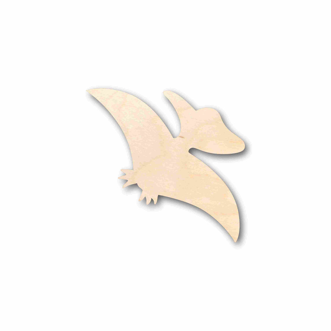 Unfinished Wood Baby Dinosaur Pterodactyl Silhouette - Craft- up to 24