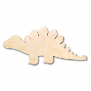 Unfinished Wood Baby Dinosaur Stegosaurus Silhouette - Craft- up to 24" DIY