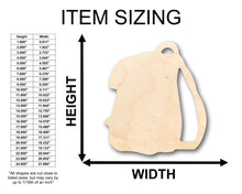 Load image into Gallery viewer, Unfinished Wood Backpack Shape - Craft - up to 36&quot; DIY
