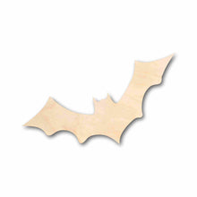 Load image into Gallery viewer, Unfinished Wood Bat Halloween Silhouette - Craft- up to 24&quot; DIY
