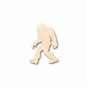 Unfinished Wood Bigfoot Sasquatch Silhouette - Craft- up to 24" DIY