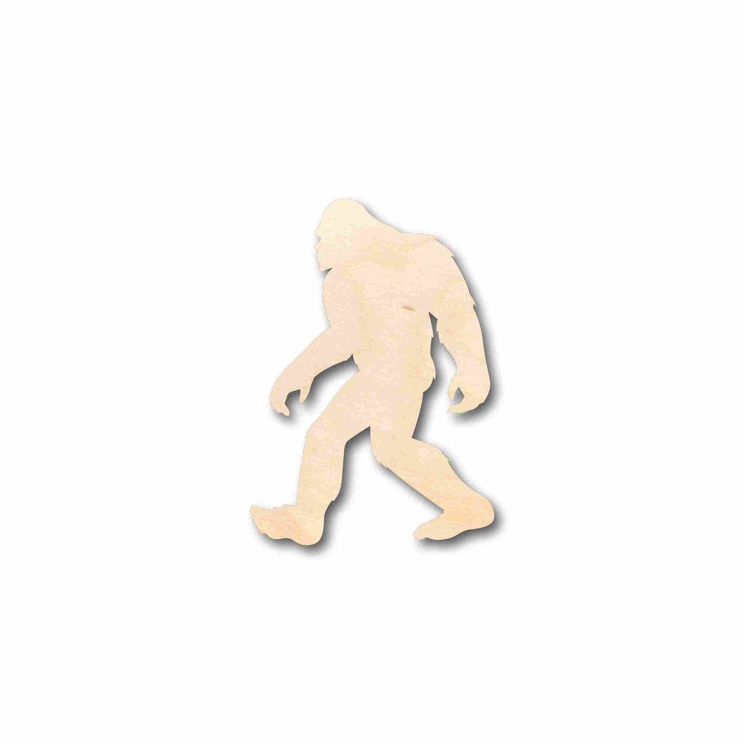 Unfinished Wood Bigfoot Sasquatch Silhouette - Craft- up to 24