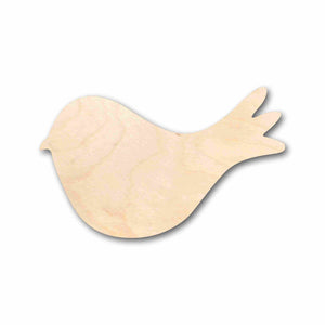 Unfinished Wood Bird Cute Craft Silhouette - Craft- up to 24" DIY