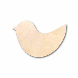Unfinished Wood Bird Cute Craft Silhouette - Craft- up to 24" DIY
