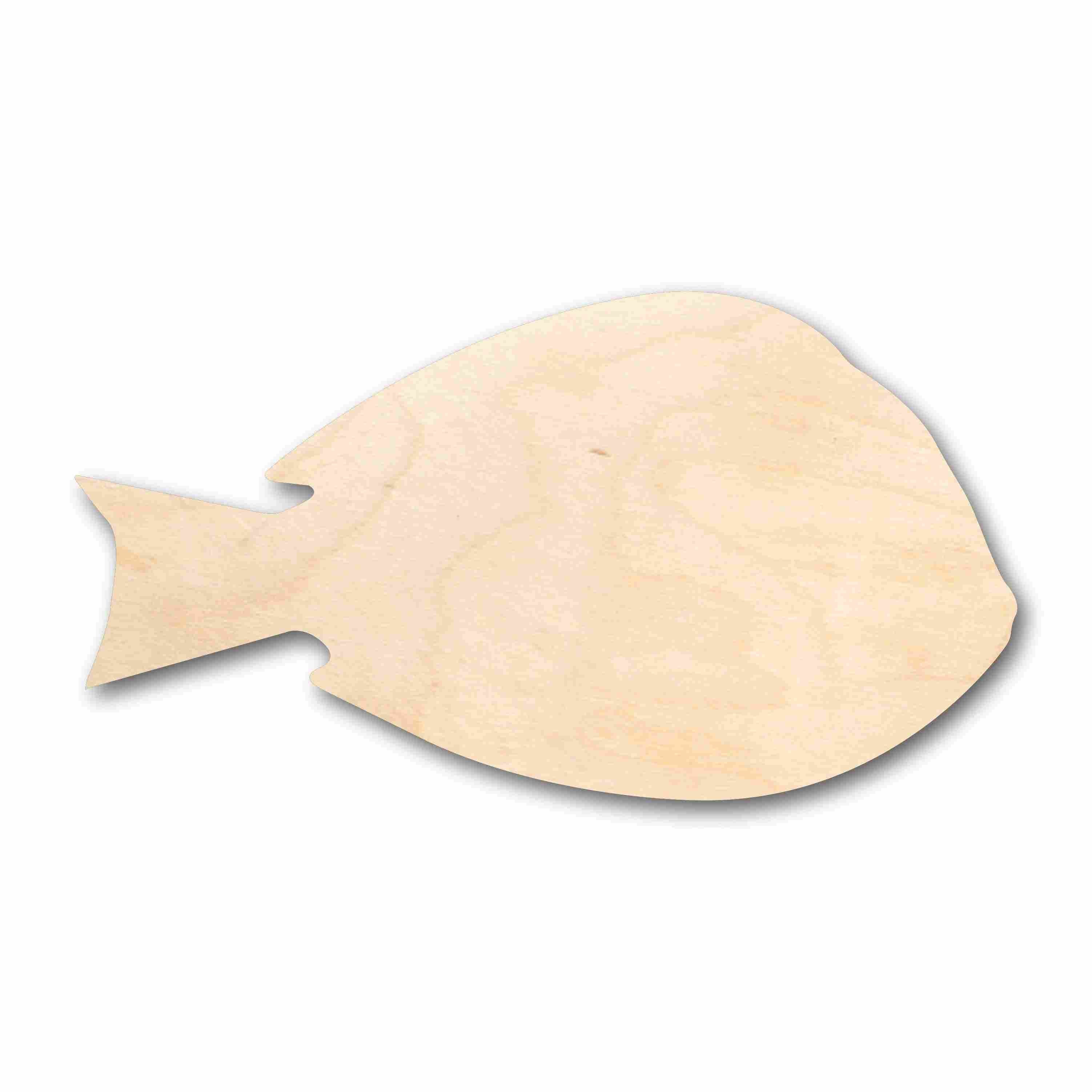 Unfinished Wood Blue Tang Fish Silhouette - Craft- up to 24