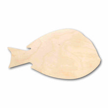 Load image into Gallery viewer, Unfinished Wood Blue Tang Fish Silhouette - Craft- up to 24&quot; DIY
