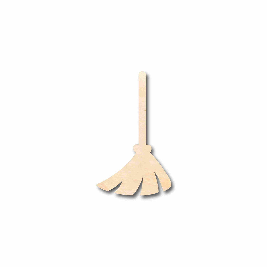 Unfinished Wood Broom Silhouette - Craft- up to 24